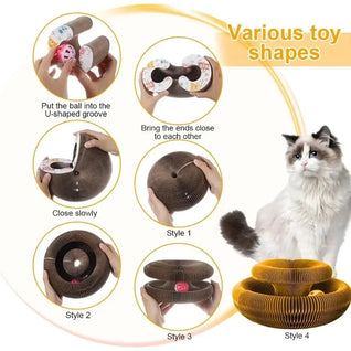 WavePaws: Magic Accordion Cat Scratcher - Transform & Play
