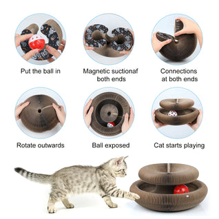 WavePaws: Magic Accordion Cat Scratcher - Transform & Play